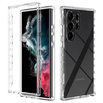 Samsung Galaxy S23 Ultra 5G Gradient Series Hybride Hoesje - Doorzichtig