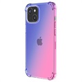 Gradient Schokbestendig iPhone 14 Max TPU Hoesje - Blauw / Roze