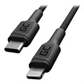 Green Cell Power Stream Gevlochten USB-C / Lightning Kabel - 1m - Zwart