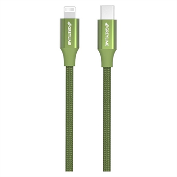 GreyLime 18W Gevlochten USB-C / Lightning Kabel - MFi-gecertificeerd - 1m