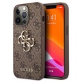 Guess 4G Big Metal Logo iPhone 13 Pro Hybrid Case - Bruin