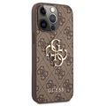 Guess 4G Big Metal Logo iPhone 13 Pro Max Hybrid Case - Bruin