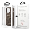 Guess 4G Big Metal Logo iPhone 13 Pro Max Hybrid Case - Bruin