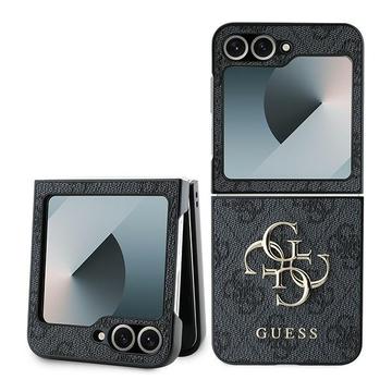 Samsung Galaxy Z Flip6/Z Flip7 FE Guess 4G Big Metal Logo Hybride Hoesje - Zwart
