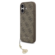 iPhone 17 Guess 4G Charm Hybride Hoesje - MagSafe-compatibel - Bruin