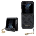 Samsung Galaxy Z Flip5 Guess 4G Charms Collection Hybrid Case - Grijs