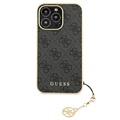Guess 4G Charms Collection iPhone 13 Pro Max Hybrid Case - Grijs
