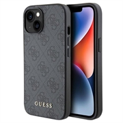 iPhone 15 Guess 4G Metal Gold Logo Hybride Hoesje