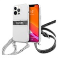 Guess 4G Script & Chain iPhone 13 Pro Case - Grijs / Transparant