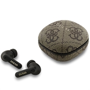 Guess 4G Script Logo ENC True Wireless hoofdtelefoon - Bruin