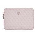 Guess 4G Laptophoes met driehoekig logo en rits - 14" - Roze