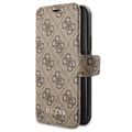 Guess Charms Collection 4G iPhone 11 Book Case - Bruin