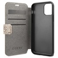 Guess Charms Collection 4G iPhone 11 Book Case - Bruin