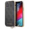 Guess Charms Collection 4G iPhone 12/12 Pro Hoesje - Grijs