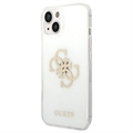 Guess Glitter 4G Big Logo iPhone 13 Pro Hybrid Case - Goud