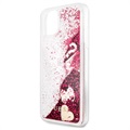 Guess Glitter Collection iPhone 11 Pro Max Hoesje - Framboos