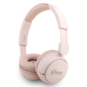 Guess Metalen Logo Script Bluetooth 5.3 On-Ear koptelefoon - Roze