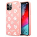Guess Peony Collection iPhone 12 Pro Max Siliconen Hoesje - Roze