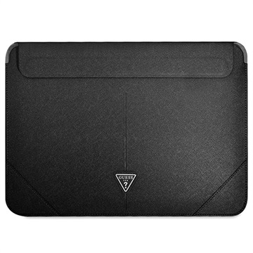Guess Saffiano Triangle Logo Laptophoes - 13-14" - Zwart