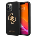 Guess iPhone 13 Pro-hoesje met siliconen 4G-logo