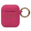 Guess AirPods / AirPods 2 Siliconen Cover - Hot Pink
