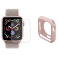 Hat Prince Apple Watch Series SE/6/5/4 Full Bescherming Set - 44mm - Roze