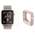 Hoed Prince Apple Watch Series SE/6/5/4 Volledige Bescherming Set - 44mm - Roze