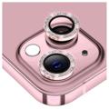 Hat Prince Glitter iPhone 14/14 Max Camera Lens Beschermer - Roze