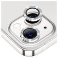 Hat Prince Glitter iPhone 14/14 Max Camera Lens Beschermer - Zilver