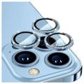 Strass iPhone 14/14 Max Cameralensbeschermer - Blauw
