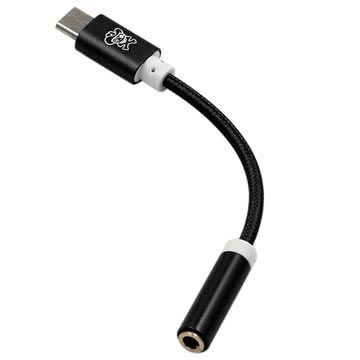 Hat Prince USB 3.1 Type-C / 3,5 mm audio-adapter - zwart