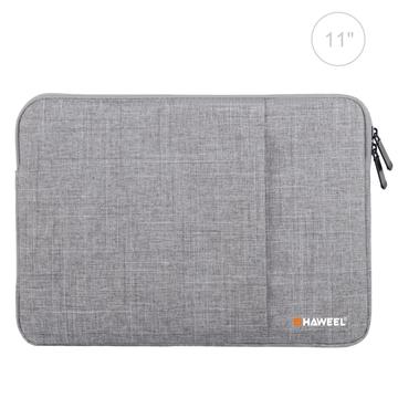 Haweel 3-laags Oxford schokbestendige laptophoes - 11" - Grijs