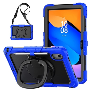 Lenovo Tab M11/Idea Tab Heavy Duty 360 Cover met Polsbandje - Donkerblauw