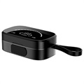 HiFi TWS Bluetooth-koptelefoon met LED-display K2 - zwart