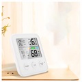Hoge Precisie Digitale Thermometer / Vochtigheidsmeter TS-9909 - Wit