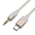 Hoco UPA32B USB-C naar 3.5mm audiokabel - 1m - Goud