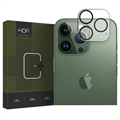 iPhone 15 Pro/15 Pro Max Hofi Cam Pro+ Cameralensbeschermer van Gehard Glas - Doorzichtig / Zwart