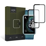 Huawei Watch Fit SE Hofi Hybrid Pro+ Glazen Screenprotector - Zwarte Rand - 2 St.