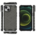 Honeycomb Armored iPhone 14 Max Hybrid Case - Zwart