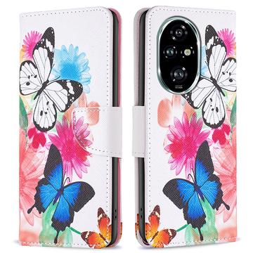 Honor 200 Pro Wonder Series Portemonnee Hoesje - Vlinders
