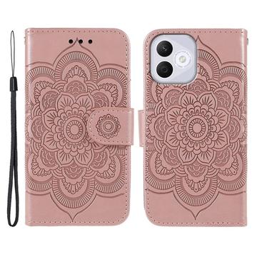 Honor 400 Lite Mandala Series Portemonnee-hoesje - Rose Gold