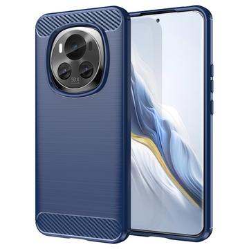 Honor Magic6 Geborsteld TPU Hoesje - Koolstofvezel