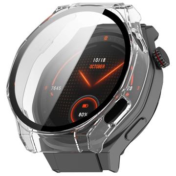 Honor Watch 5 Ultra Plastic Hoesje met Glazen Screenprotector - Doorzichtig