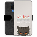 Huawei Mate 20 Premium Wallet Case - Angry Cat