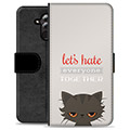 Huawei Mate 20 Lite Premium Portemonnee Hoesje - Angry Cat