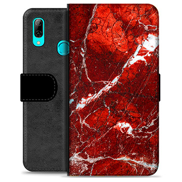 Huawei P Smart (2019) Premium Wallet Case - Rood Marmer