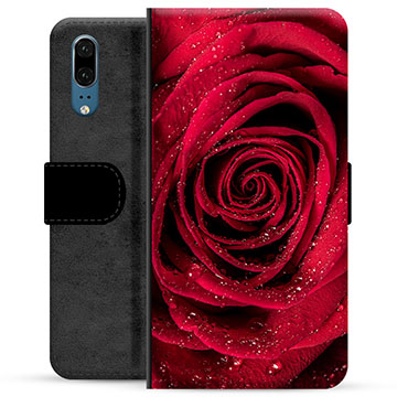 Huawei P20 Premium Wallet Case - Roze
