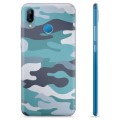 Huawei P20 Lite TPU Case - Blauwe Camouflage