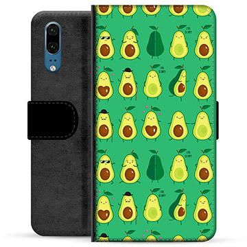 Huawei P20 Premium Wallet Case - Avocadopatroon