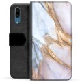 Huawei P20 Premium Wallet Case - Elegant Marmer